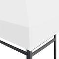 vidaXL Strieška na altánok 270 g/m², 3x3 m, biela
