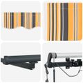 vidaXL Sklopná markíza Viacfarebný 400 × 350 cm Polyester