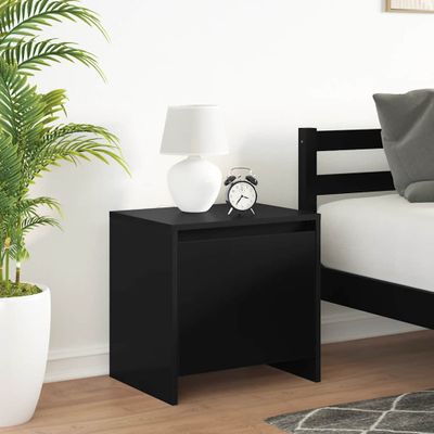 vidaXL Nočné stolíky 2 ks čierne 45x34x44,5 cm drevotrieska