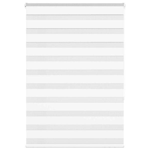 vidaXL Zebra roleta biela 100x150 cm šírka látky 95,9 cm polyester