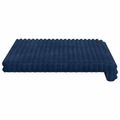 vidaXL Vankúš na lavičku Pl plush kord Námornícka modrá Hĺbka 35 cm