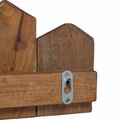 vidaXL Vešiak Hnedá 48 x 8 x 15 cm Masívne mahagónové drevo