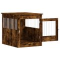 vidaXL Nábytková prepravka pre psa dymový dub 64,5x80x71cm komp. drevo