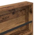 vidaXL Regál na časopisy s poličkou 2 ks Staré drevo 60 x 12 x 70 cm