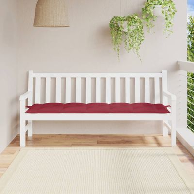 vidaXL Podložka na záhradnú lavičku 180x50x7 cm, oxfordská látka