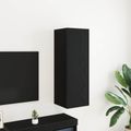 vidaXL Nástenný TV kabinet 30,5 x 30 x 90 cm Čierny dub