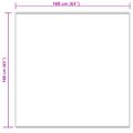 vidaXL Koberec z umelého ovčieho kožucha TAFALLA Krémová 160 x 160 cm
