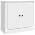 vidaXL Komoda biela 70x35,5x67,5 cm spracované drevo