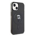 Obal Karl Lagerfeld pre iPhone 15 6,1" KLHMP15SHFCKNOK čierny hardcase IML Ikonik MagSafe