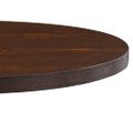 vidaXL Bistro stolík tmavohnedý 80 cm MDF