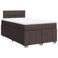 vidaXL Boxspring posteľ s matracom tmavohnedá 120x190 cm látka