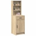 vidaXL Highboard Sonoma dub 41 x 40 x 135 cm Kompozitné drevo