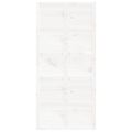 vidaXL Dvere do stodoly biele 100x1,8x214 cm masívna borovica