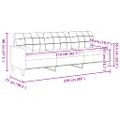 vidaXL 3-miestna pohovka s vankúšmi ružová 210 cm zamat