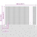 vidaXL Zvarené pletivo s podperami 10 x 1,4 m PVC potiahnutá oceľ