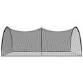 vidaXL Sieť na baseballové odpaly čierna 600x400x250 cm polyester