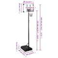 vidaXL Basketbalový stojan priehľadný 280-350 cm polykarbonát