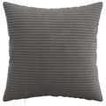 vidaXL Poťah na podložku 6 pcs HEERLEN Tmavosivá 40 x 40 cm manšestr