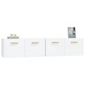 vidaXL Nástenné skrinky 2ks lesklé biele 80x35x36,5cm spracované drevo