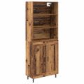 vidaXL Highboard 2 ks Staré drevo 69,5 x 32,5 x 180 cm