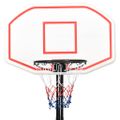 vidaXL Basketbalový stojan biely 258-363 cm polyetén