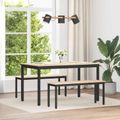 vidaXL lavička Prírodná 110 x 35 x 45 cm Masívne borovicové drevo