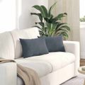 vidaXL Vankúše na pohovku 2 pcs Tmavo šedá 50 x 30 cm