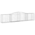vidaXL Oblúkové gabionové koše 15 ks 400x50x80/100 cm pozink. železo