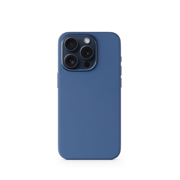 Epico Mag+ kožený kryt iPhone 15 Pro Max - modrá