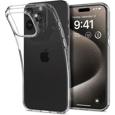Puzdro Spigen Liquid Crystal pre iPhone 15 Pro Max 6,7" kryštálovo číre