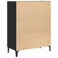 vidaXL Komoda, čierny dub, 69,5x34x90 cm, imitácia dreva