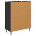 vidaXL Servírovacia skriňa Čierny dub 69,5 x 34 x 90 cm