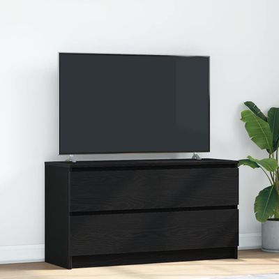 TV Skrinka vidaXL Čierna 100x35x54 cm Upravené drevo