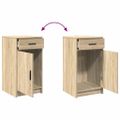 vidaXL Servírovacia skriňa Sonoma dub 40 x 40.5 x 75 cm