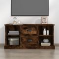 vidaXL TV skrinka dymový dub 99,5x35,5x48 cm kompozitné drevo
