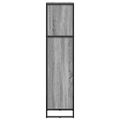 vidaXL Knižnica 40 x 30 x 121 cm Kompozitné drevo Sivý Sonoma