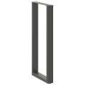 vidaXL Nohy barového stola v tvare U, 2 ks, antracitové, 40 x (100-101) cm, oceľ