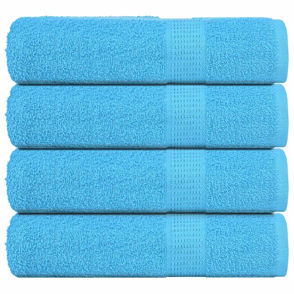 vidaXL Sprchové uteráky FROGN 4 ks tyrkysové 70x140 cm 360 g/m²