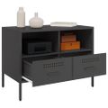 vidaXL TV skrinky 2 ks čierne 68x39x50,5 cm oceľ
