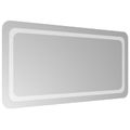 vidaXL Zrkadlo do kúpeľne s LED Priehľadná 100 x 50 cm tvrdené sklo