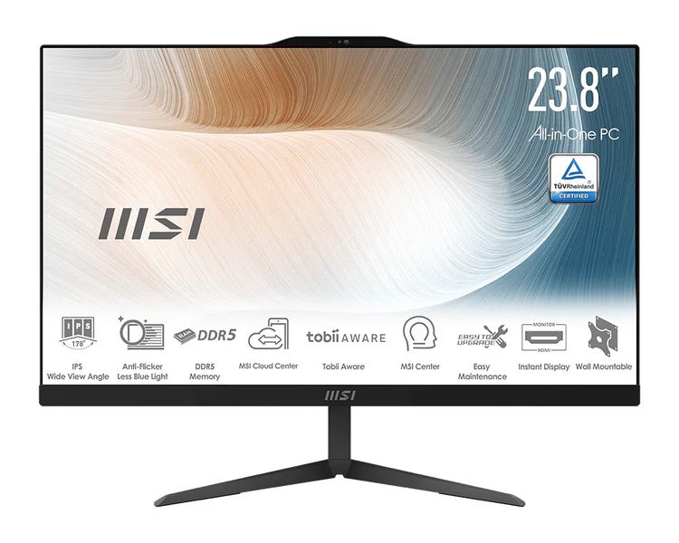 MSI Modern/AM242 1M-2296EU/23,8''/FHD/5-120U/16GB/512GB/Intel int/W11H/Čierna/3R