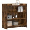 vidaXL Servírovacia skriňa Dymový dub 75 x 36 x 80 cm Kompozitné drevo
