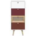 vidaXL Vysoká skrinka so zásuvkami 40x30x95 cm kompozitné drevo