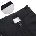 vidaXL Psí kabát Čierna L36 Flís a polyester