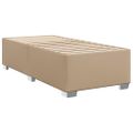 vidaXL Boxspring posteľ s matracom kapučínová 80x200 cm umelá koža