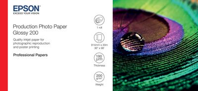 EPSON Production Photo Paper Glossy 200 36'' x 30m