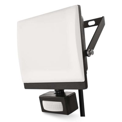 LED reflektor TAMBO EVO  so senzorom pohybu, 30 W, 3000 lm, IP65, čierny