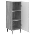 vidaXL Servírovacia skriňa Sivá sonoma 33 x 34,5 x 89,5 cm