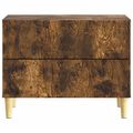 vidaXL Nočný stolík Dymový dub 62 x 34,5 x 48 cm Kompozitné drevo