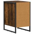 vidaXL Nočný stolík Dymová dub 39,5 x 30 x 50 cm Kompozitné drevo